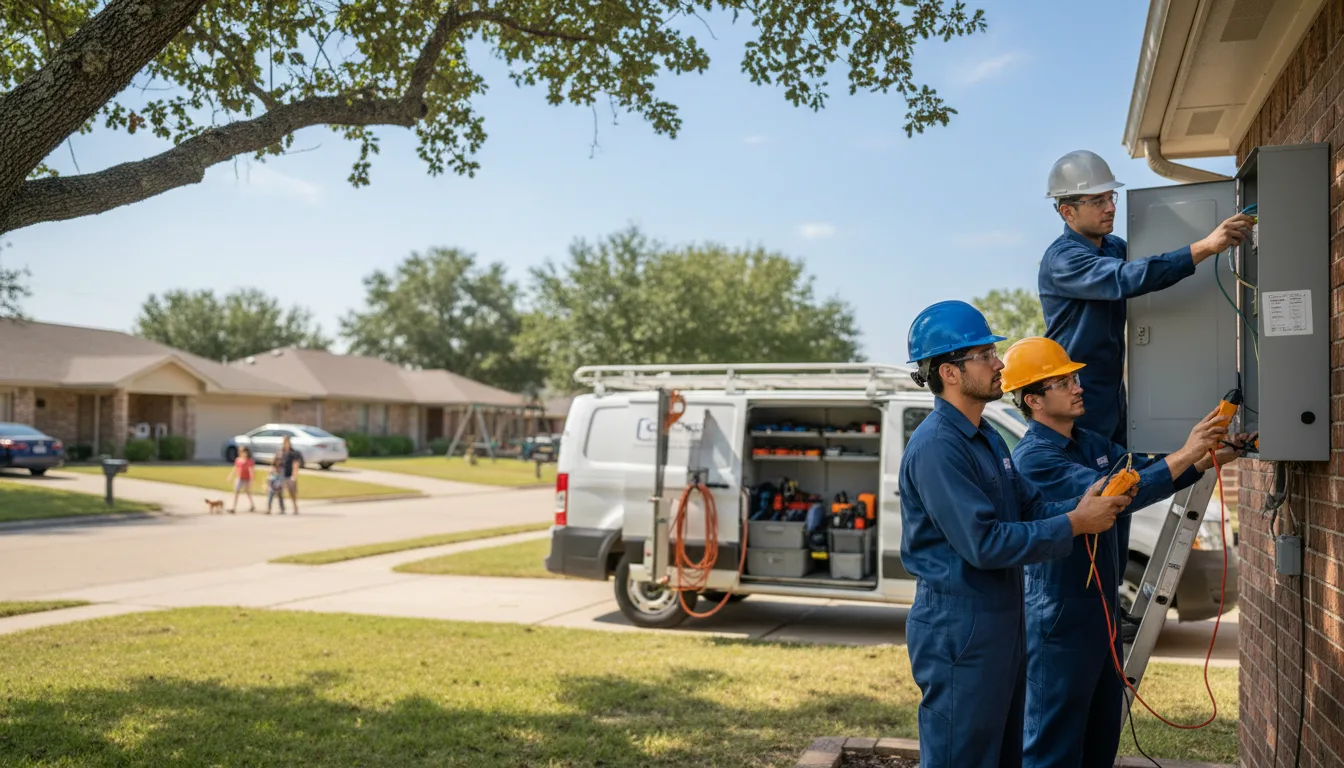 Certified electrician providing emergency electrical services in Westover, AL